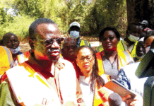 Aménagement du pont de Anayelé : Le ministre Bénéwendé Sankara visite le chantier