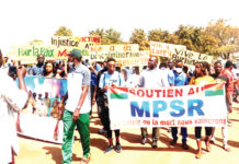 Une marche-meeting de soutien au MPSR