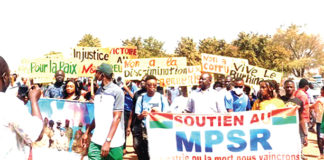 Une marche-meeting de soutien au MPSR