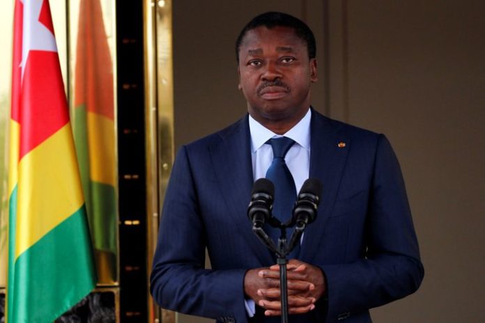 Togo's President Faure Gnassingbe attends a joint news conference with Ivory Coast's President Alassane Ouattara at the presidential palace in Abidjan