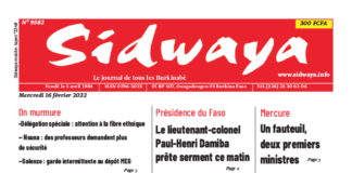 Sidwaya du 16/02/2022
