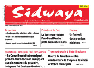 Sidwaya du 16/02/2022