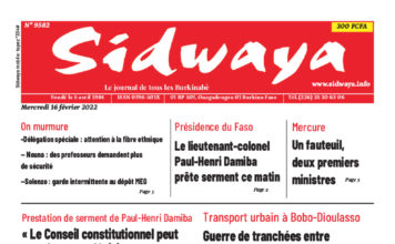 Sidwaya du 16/02/2022