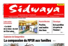 Une Sidwaya du 25 au 27-02-2022
