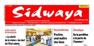 Une Sidwaya du 25 au 27-02-2022