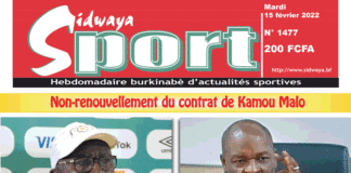 Une Sidwaya Sport du 15-02-2022