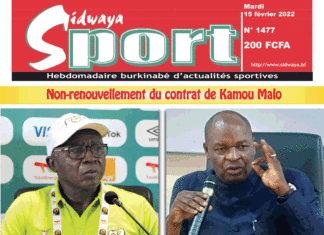 Une Sidwaya Sport du 15-02-2022