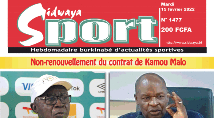 Une Sidwaya Sport du 15-02-2022