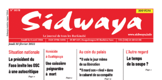 Une Sidwaya du 10-02-2022