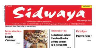 Une Sidwaya du 11 au 13-02-2022