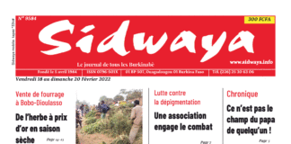 Une Sidwaya du 18 au 20-02-2022