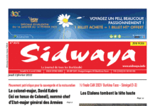Une Sidwaya du 03-02-2022