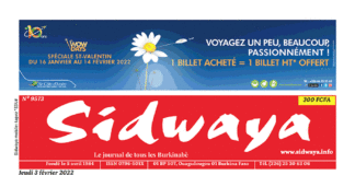 Une Sidwaya du 03-02-2022