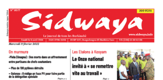 Une Sidwaya du 09-02-2022