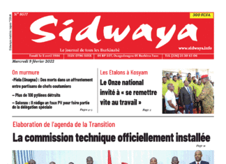 Une Sidwaya du 09-02-2022