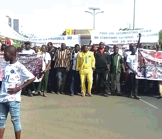 Marche de soutien au MPSR : Des Tenkodogolais reconnaissants