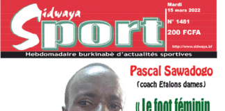 Une Sidwaya Sport du 15-03-2022