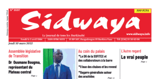 Une Sidwaya du 10-03-2022