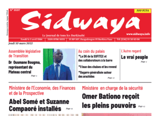 Une Sidwaya du 10-03-2022