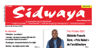 Une Sidwaya du 16-03-2022