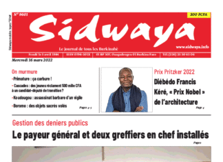Une Sidwaya du 16-03-2022