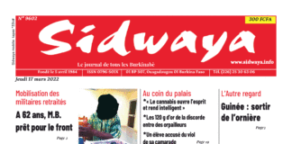 Une Sidwaya du 17-03-2022