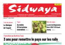 Une Sidwaya du 01-03-2022