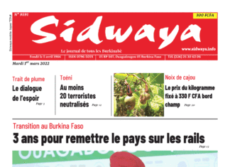 Une Sidwaya du 01-03-2022