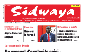 Une Sidwaya du 01 au 03-04-2022