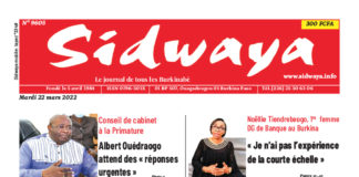 Une Sidwaya du 22/03/2022
