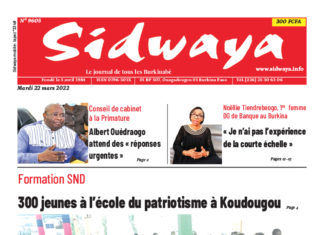 Une Sidwaya du 22/03/2022