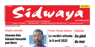 Une Sidwaya du 28-03-2022