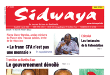 Une Sidwaya du 7 et 08-03-2022