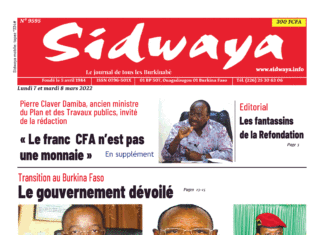 Une Sidwaya du 7 et 08-03-2022