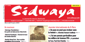 Une Sidwaya du 09-03-2022