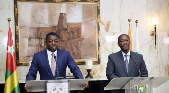 Lutte contre le terrorisme : Alassane Ouattara et Faure Gnassingbé souhaitent des solutions sous-régionales