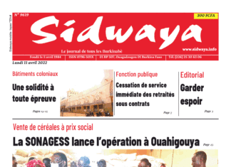 Une Sidwaya du 11-04-2022