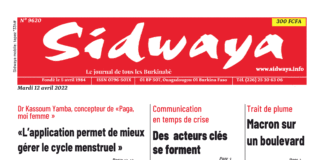 Une Sidwaya du 12-04-2022