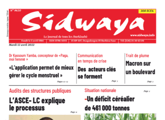 Une Sidwaya du 12-04-2022