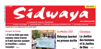 Une Sidwaya du 22 au 24-04-2022