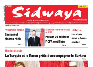 Une Sidwaya du 25/04/2022