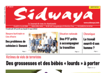 Une Sidwaya du 29-04-2022