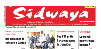 Une Sidwaya du 29-04-2022
