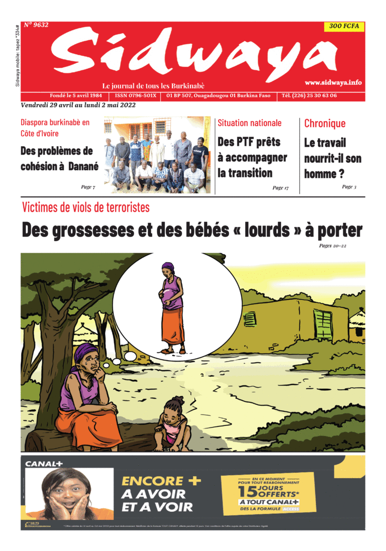 Une Sidwaya du 29-04-2022