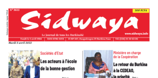 Une Sidwaya du 05-04-2022