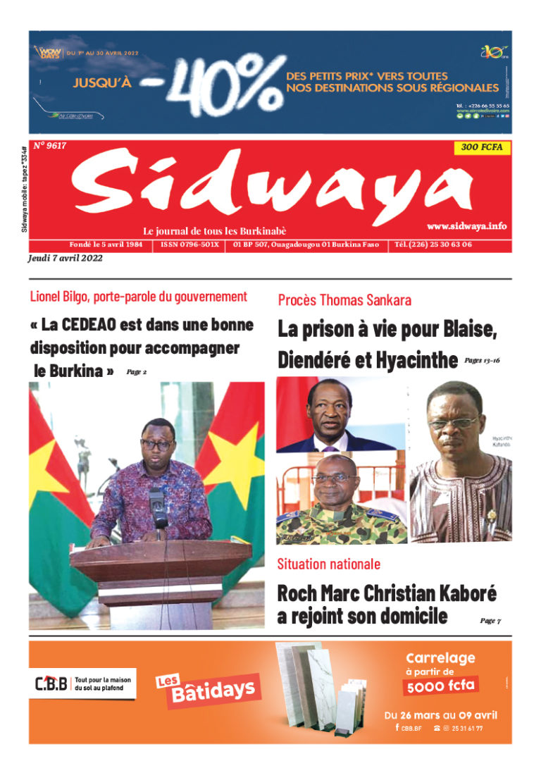 Une du 7/04/2022