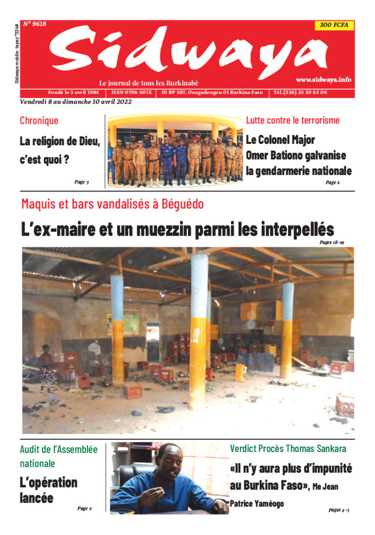 Une du 8/04/2022