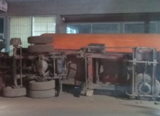 Banfora : un camion-citerne aménagé pour le transport du blé s’est renversé