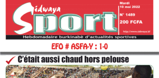 Une Sidwaya Sport du 10-05-2022