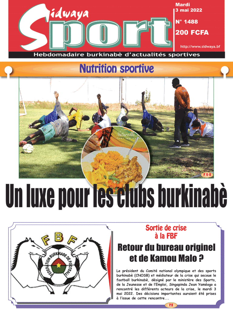 Une Sidwaya Sport du 03-05-2022